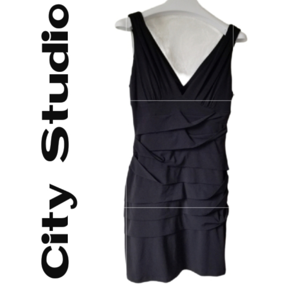 City Studio Black Dress - Size Medium - Picture 1 of 11